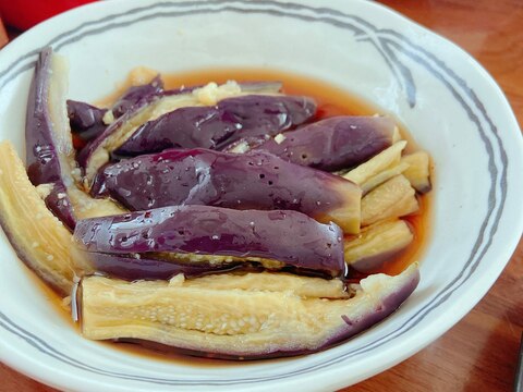 【まな板包丁要らず】レンジだけでとろっと蒸し茄子